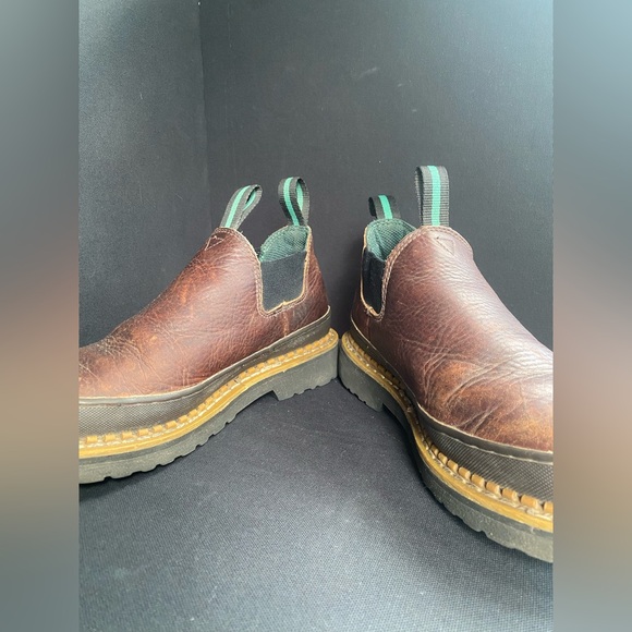 Georgia Giant Romeo Leather Boot Oil Resistant Brown Outdoor Work Farm W6 M4 - Picture 5 of 7